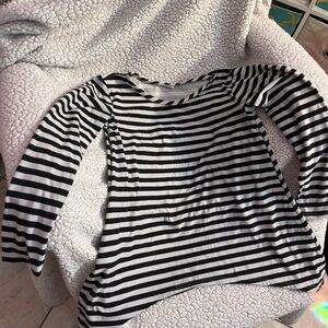 Girl striped shirt, size small, cute and soft.